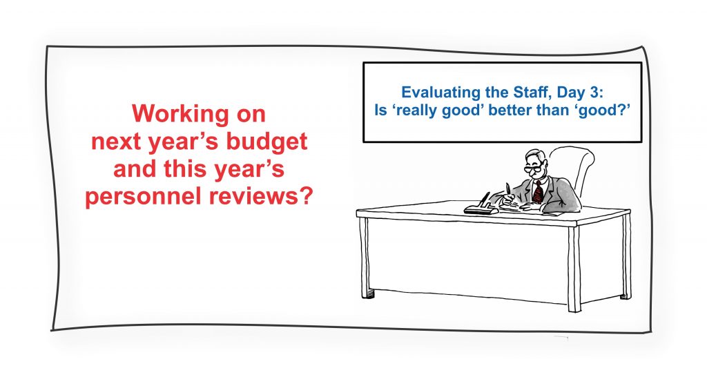 Staff Evaluation Cartoon